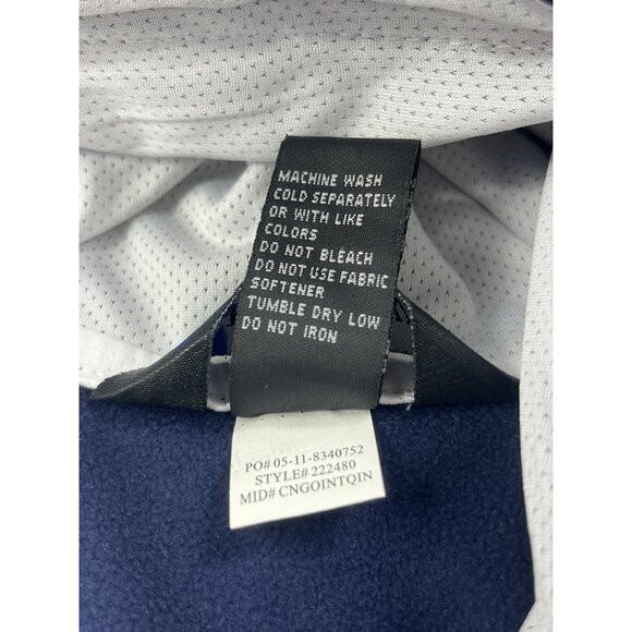 Michigan Wolverine Hoodie Men Large Blue Sweatshirt Holloway Dry Excel Spell out - Picture 9 of 11